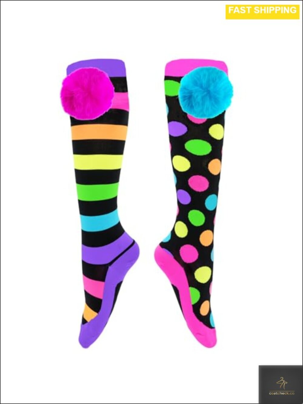 Liquorice Knee-High Socks Fun Dress-Up Novelty One Size Fits Most